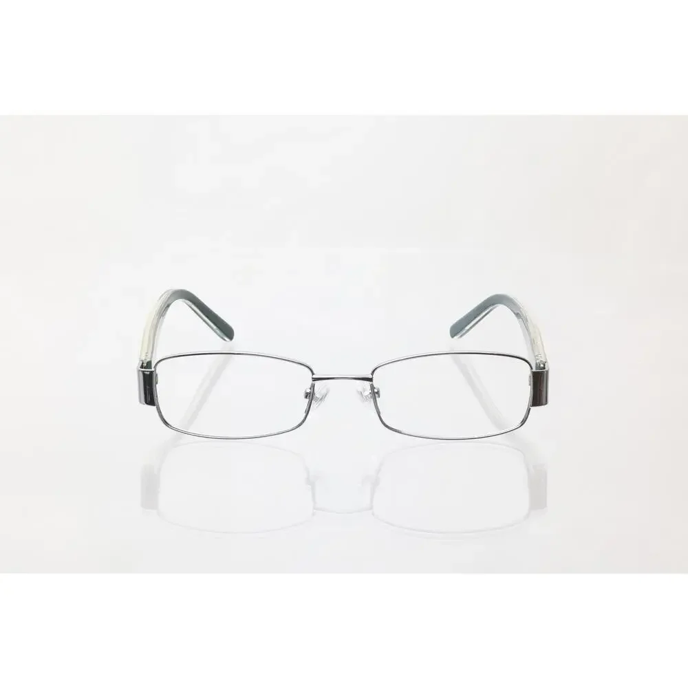 Coach Aneko (1030) 48-17-135mm Gunmetal Silver/Blue Eyeglass FRAMES ONLY - GOOD